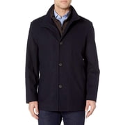 LONDON FOG Coats for Men - Mens Wool Blend Car Coat with Bib - Classic Mens Coats - Stylish Mens Wool Coat - Outerwear Essentials