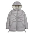 thumbnail image 1 of LONDON FOG Girls Heavyweight Hooded Winter Jacket Full Zip, Silver, 10/12, 1 of 4