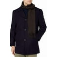 thumbnail image 1 of LONDON FOG Men's Car Coats Classic Fit Overcoats for Men Wool Blend Top Coats for Men with Scarf, 1 of 2