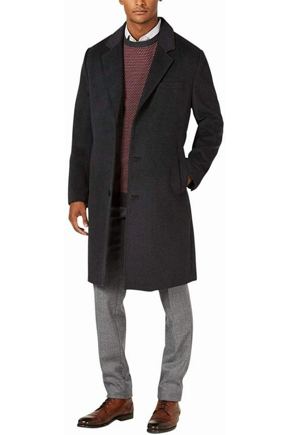 Men's Coats Classic Fit Overcoats for Men Wool Blend Top Coats for Men Regular & Big-Tall Sizes