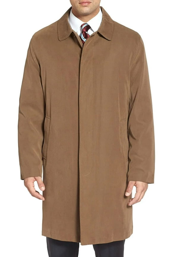 Men's Raincoat, Durham Single Breasted Rain Coat with Zip-Out Liner for Men