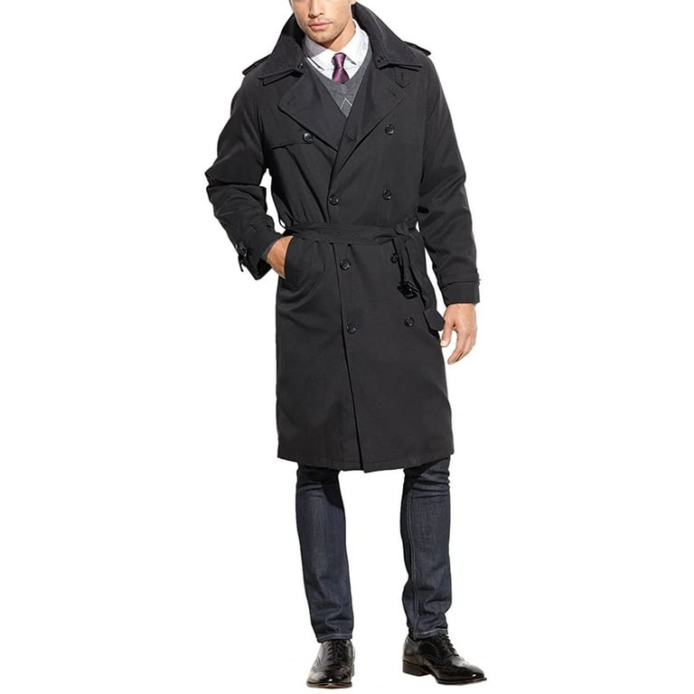 中華のおせち贈り物 LONDON FOG Men's Iconic Trench Coat, Charcoal, 52L - Walmart.com ジャケット・アウター