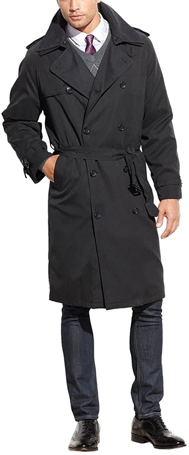 London fog men’s trench coat size high quality 38 dark gray