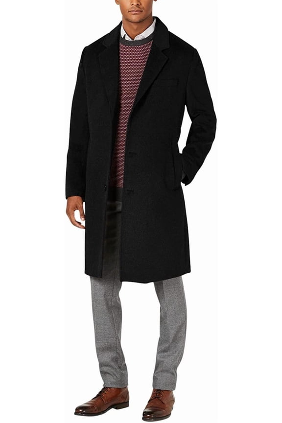 Men's Coats Classic Fit Overcoats for Men Wool Blend Top Coats for Men Regular & Big-Tall Sizes