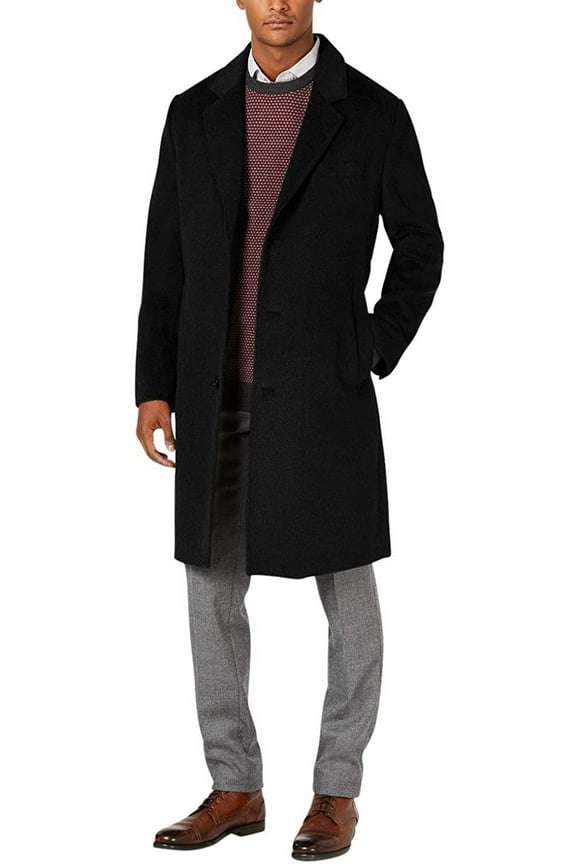 Men's Coats Classic Fit Overcoats for Men Wool Blend Top Coats for Men Regular & Big-Tall Sizes