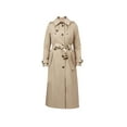 thumbnail image 1 of LONDON FOG Women's Khaki Hooded Trench Coat Jacket Belted Regular & Plus Sizes, 1 of 3