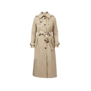 LONDON FOG Women's Single Breasted Trench coat Regular and Plus Size (Stone, XXL)