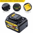thumbnail image 1 of LONG FIT 20V/60V 9.0Ah MAX Replace for DeWalt 60v Battery, Replace for Dewalt DCB606-2 DCB609 DCB612 DCB206 DCB203, Compatible with dewalt 20V 60V Max Tools and Chargers, 1 of 6