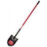 Bully Tools Round Point Shovel Fiberglass Handle Ergonomic - Multicolor - 59.25 In   Residential Use, Standard Application