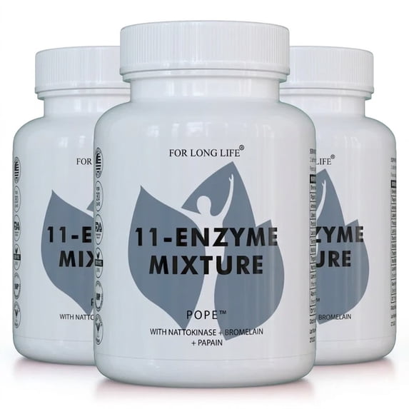 FOR LONG LIFE POWER OF PROTEOLYTHIC | Immune Defense | Regular Strength | Pancreatic Enzymes Digestion for Women and Men - Includes Pancreatic Enzymes (PACK 3)