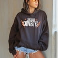 thumbnail image 1 of LONG LIVE COWBOYS Graphic Unisex Fleece Hooded Sweatshirt, 1 of 7