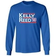 thumbnail image 1 of LONG SLEEVE BLUE Jim Kelly Andre Reed Bills 1990 T-shirt ADULT, 1 of 1