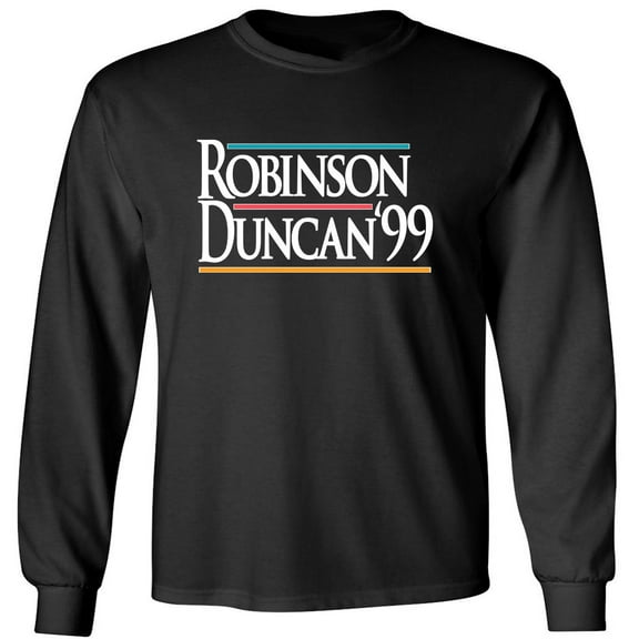 LONG SLEEVE David Robinson Tim Duncan San Antonio 1999 Shirt T-Shirt