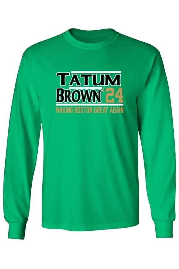 LONG SLEEVE Jayson Tatum Jaylen Brown 2024 Boston Shirt T-Shirt