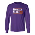 thumbnail image 1 of LONG SLEEVE PURPLE Charles Barkley Dan Majerle Suns 1993 T-shirt YOUTH MEDIUM, 1 of 1