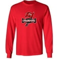 thumbnail image 1 of LONG SLEEVE RED Buccaneers Champs Logo Super T-shirt ADULT, 1 of 1