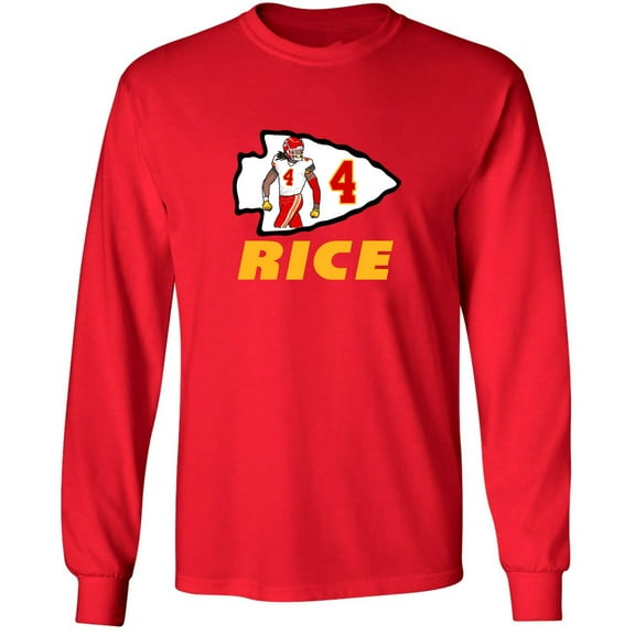 LONG SLEEVE Rashee Rice Chiefs Logo Touchdown Shirt T-Shirt