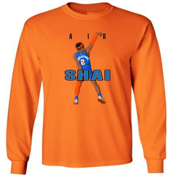 LONG SLEEVE Shai Gilgeous Alexander OKC Oklahoma City AIR Shirt T-Shirt