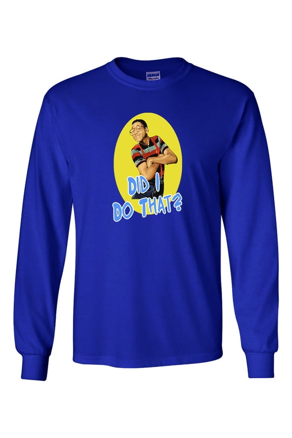 LONG SLEEVE Shedd Shirts Blue Family Matters Steve Urkel "Did I Do That" Youth Medium T-Shirt