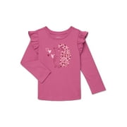 Garanimals Toddler Girl Long Puff Sleeve Graphic T-Shirt, Sizes 18M-5T