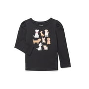 Garanimals Toddler Girl Long Puff Sleeve Graphic T-Shirt, Sizes 18M-5T