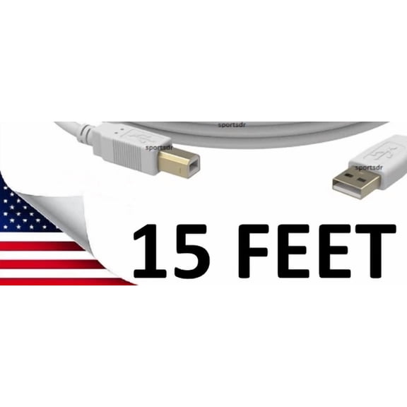 LONG USB Cord Cable Plug to Canon Printer MG7720 IP90 IP100 IP1500 IP2000 iP4000