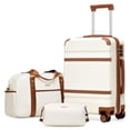 thumbnail image 1 of LONG VACATION Carry On Luggage Set 3 Piece, 20 Inch ABS+PC Hardshell Carry on Suitcase with Spinner Wheels TSA Lock & YKK Zipper, 1 of 10