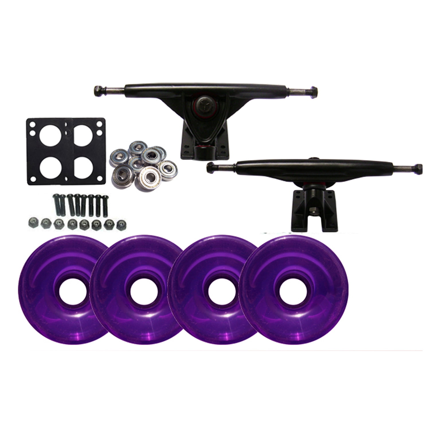 LONGBOARD 180 Downhill TRUCKS 76mm WHEELS Skate Package
