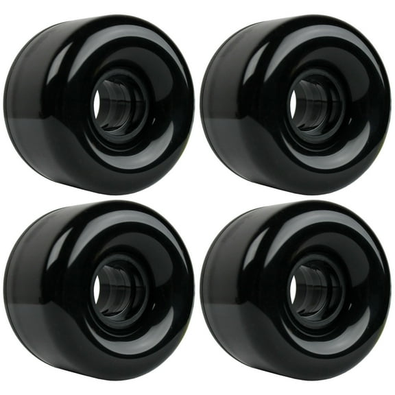 LONGBOARD CRUISER WHEELS SET 65mm x 44mm 83A Black