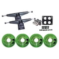 thumbnail image 1 of LONGBOARD Trucks/Wheels/Bearings BLACK 6.0 + BIGFOOT 65MM ISLANDERS GREEN, 1 of 3