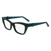 Longchamp Arching Brow Line Eyeglasses LO2762 304 Green Horn/Blue 51mm