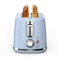 thumbnail image 1 of LONGDEEM 2 Slice Toaster - 6 Settings, Extra Wide Slots, High Lift, Auto Shutoff - Blue, 1 of 9