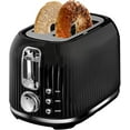 thumbnail image 1 of LONGDEEM 2-Slice Toaster Wide Slot - 6 Shade Settings, Removable Tray - Black, 1 of 7