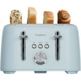 thumbnail image 1 of LONGDEEM 4-Slice Toaster Extra Wide Slot Stainless Steel - Removable Tray - Blue, 1 of 8