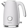 thumbnail image 1 of LONGDEEM Electric Tea Kettle, 1.7L/1500W, Thermometer, Auto Shut-Off, Boil-Dry Protection, White, 1 of 8