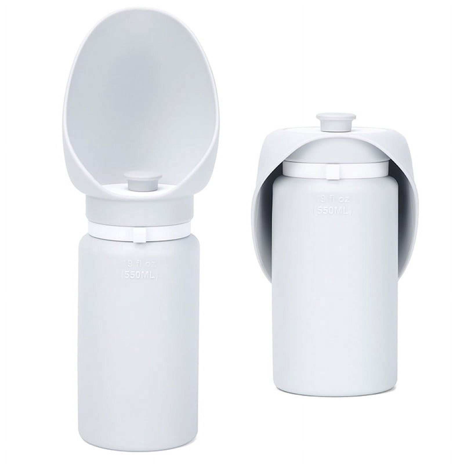 LONGHEXINA 2 Pcs 550ML Dog Water Bottle Foldable for Puppy Walks Traveling