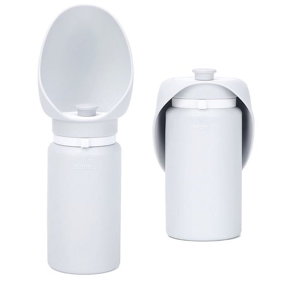 LONGHEXINA 2 Pcs 550ML Dog Water Bottle Foldable for Puppy Walks Traveling