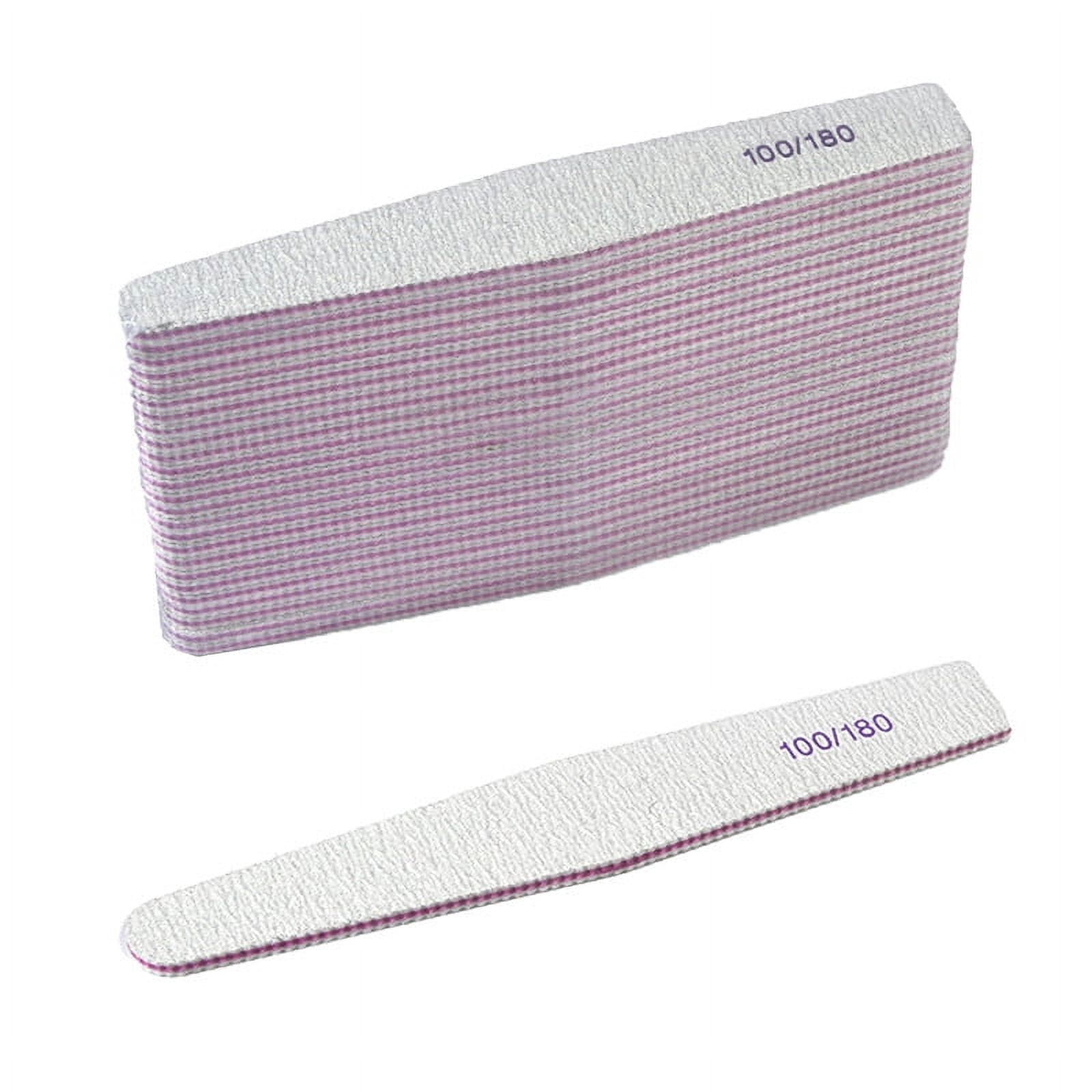 LONGHEXINA 25 Pcs Professional Nail Files for Natural and Acrylic Nails