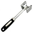 LONGHEXINA DualSided Meat Mallet with Rubber Grip Handle for Steak Fish
