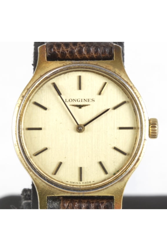 Pre-Owned Pre-Owned LONGINES Longines Hand-Wound Stainless Steel Watch for Women, and Gold
