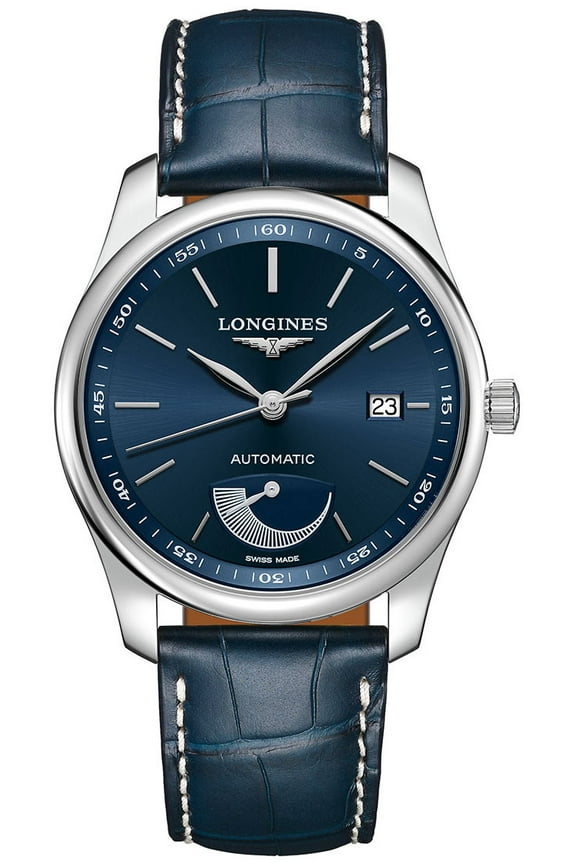 Master Collection 40MM AUTO BLU Dial LTHR Men's Watch L29084920