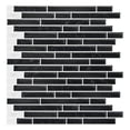 thumbnail image 1 of LONGKING Black Self-Adhesive Kitchen Backsplash, Vinyl Decorative Tiles (Pack of 20), 1 of 3