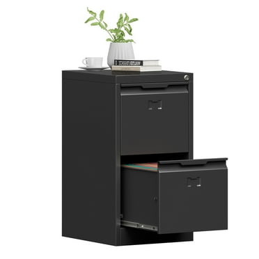 2 Drawer File Cabinet with Lock,Small Vertical Metal File Cabinets,Filing Cabinets for Home Office,Office Organizer/Storage Cabinet for Letter/Legal/A4,Printer Stand,Under desk,Assembly Required