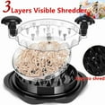 thumbnail image 1 of LONGOMA Chicken Shredder Tool Twist - 10" Large Meat Shredder Tool Twist, 3 Layers Pork Beef Breast Shredded Masher Grinder, Ergonomic Handle, Dishwasher Safe Anti-Slip Heat Resistant, 1 of 8