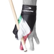LONGONI Billiard POOL CUE GLOVE - Flags Line - Flag 2 - Italy Flag - for Left hand - One size fits all
