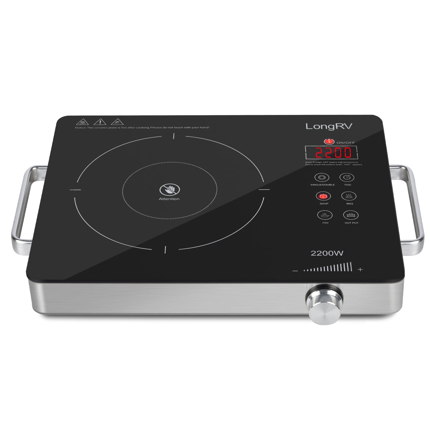 VEVOR Electric Cooktop, 5 Burners, 36'' Induction Stove Top, Built-In Magnetic Cooktop 9200W, 9 Heating Level Multifunctional Burner, LED Touch