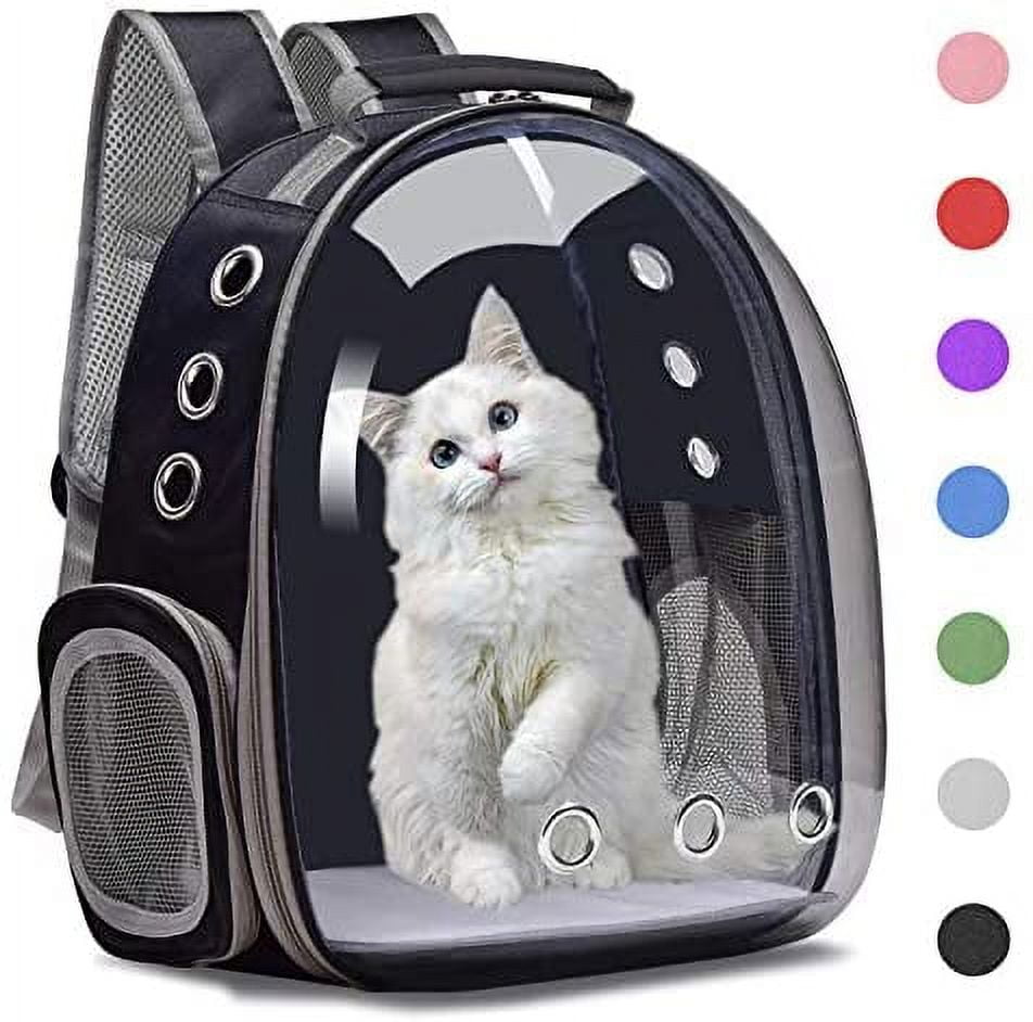 Emily Pets Pet Carrier Transparent Collapsible Transparent cat Carriers,Travel  Pet Bubble Backpack for Cats and