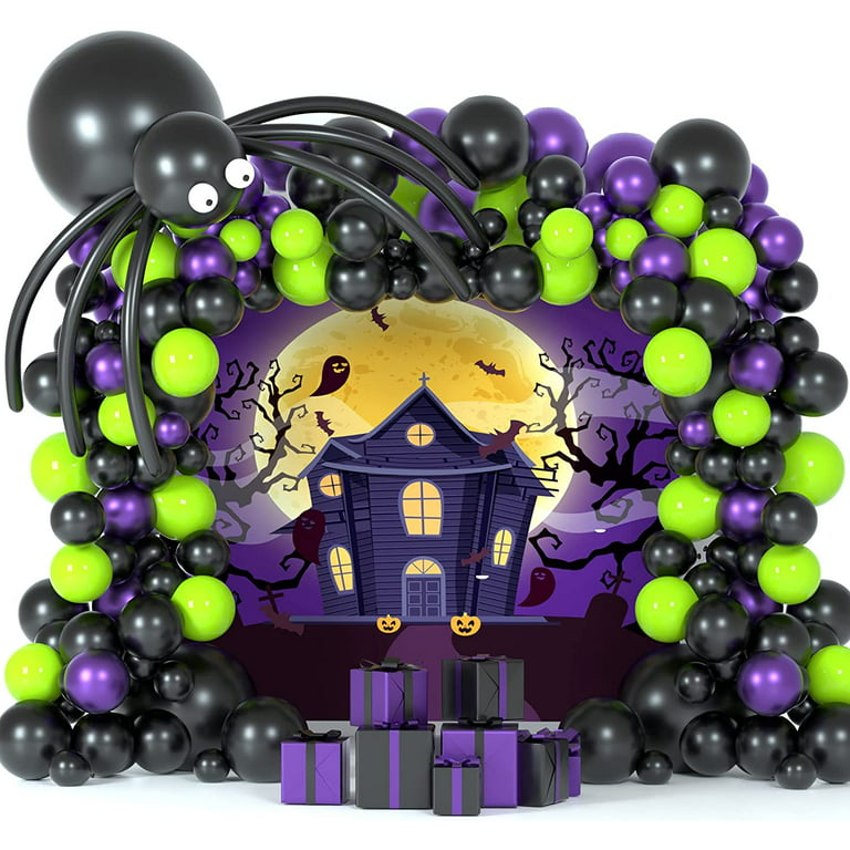 Kit arche à ballons violet et doré (132 ballons) – Happy Muz Deco