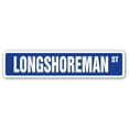 thumbnail image 1 of LONGSHOREMAN Street Sign Stevedore dockworker docker dock labourer | Indoor/Outdoor |  30" Wide, 1 of 5