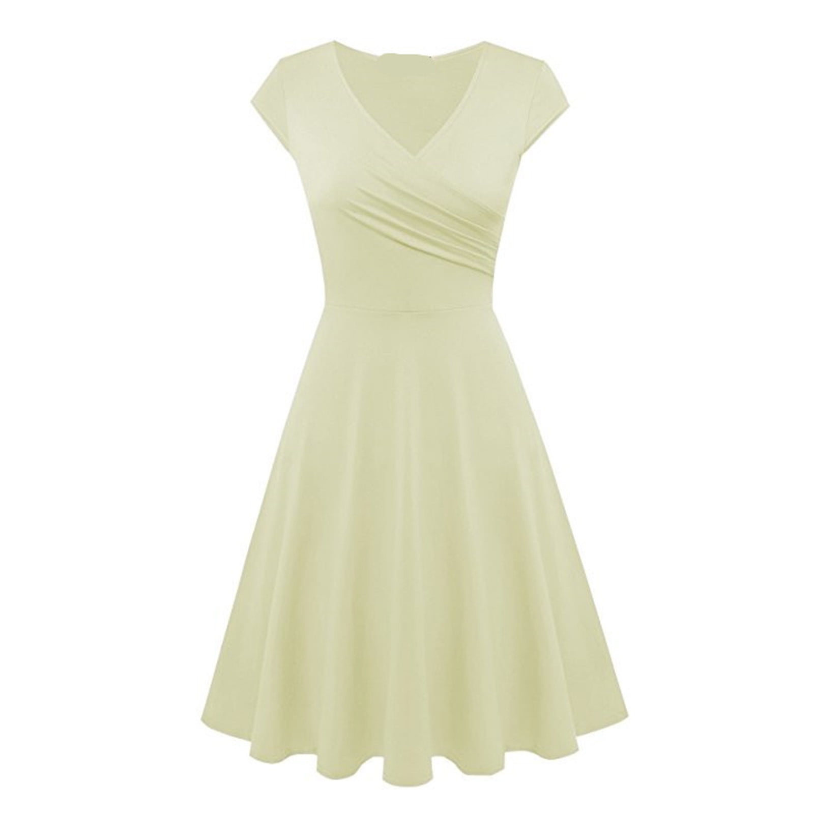 Chic Casual Summer Dress for Women with V Neckline main image 0